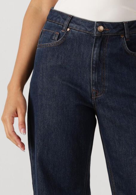 Donkerblauwe MY ESSENTIAL WARDROBE Straight leg jeans MWKARLI 139 HIGH WIDE DECO - large