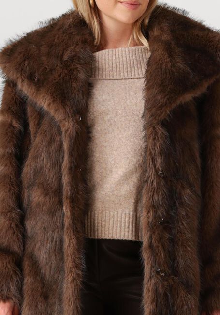 Bruine NOTRE-V Faux fur jas NV-GABRIELLE - large