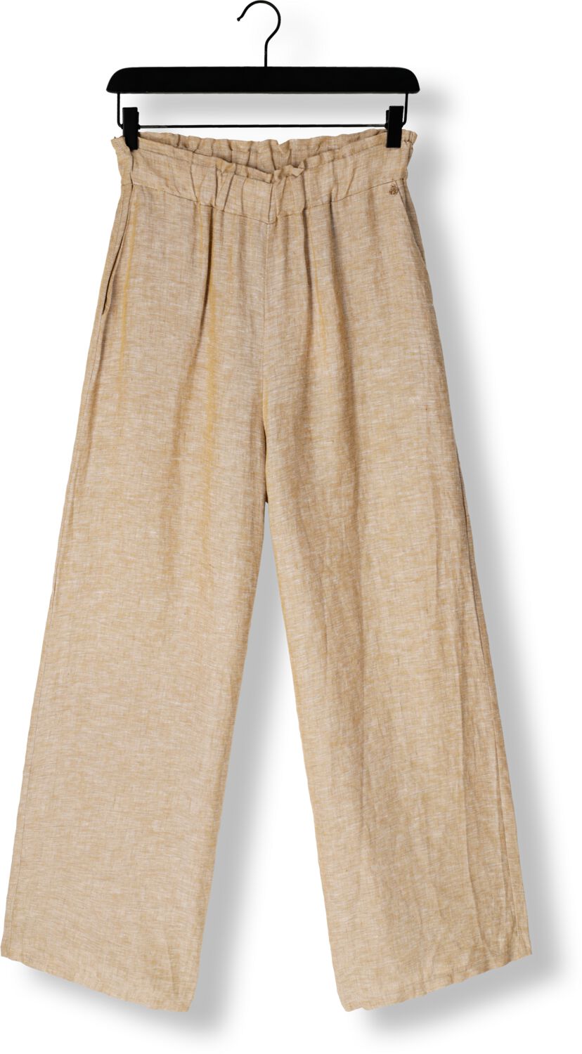NUKUS Dames Broeken Debb Pants Melange Bruin