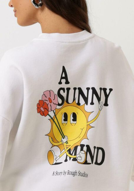 Witte ROUGH STUDIOS Sweater SUNNY MIND SWEATSHIRT - large