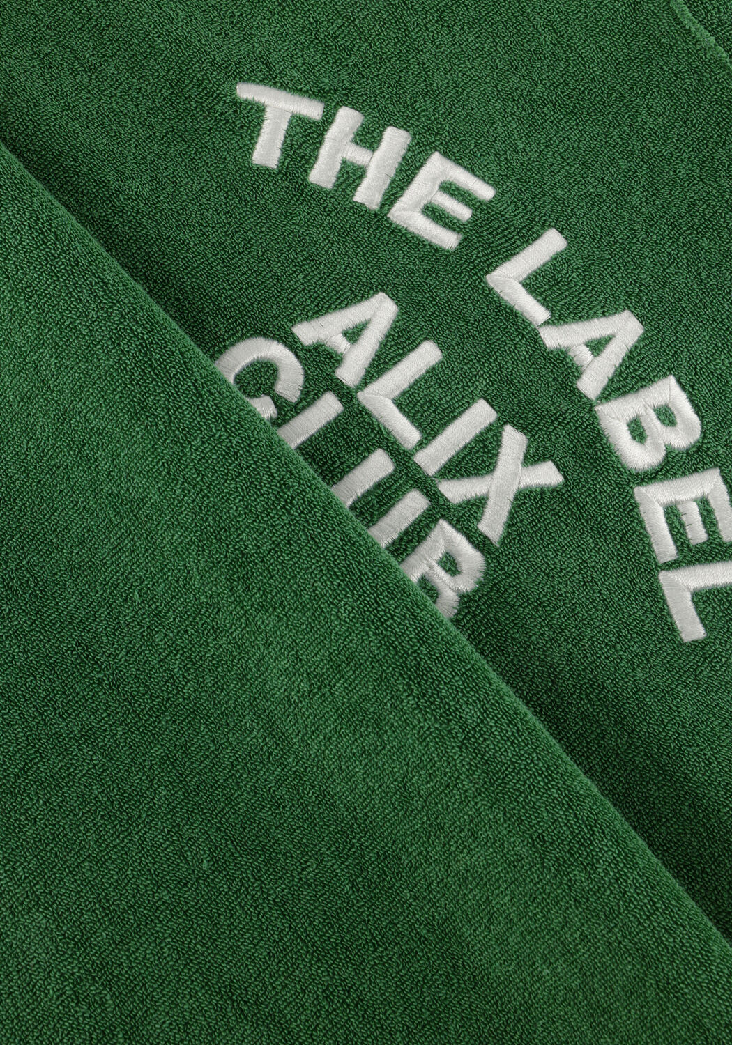 Groene ALIX MINI T-shirt KNITTED TERRY T-SHIRT - large