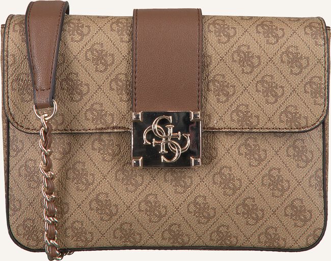 Bruine GUESS Schoudertas LOGO CITY CONVERTIBLE FLAP Bruine GUESS Schoudertas LOGO CITY CONVERTIBLE FLAP - large