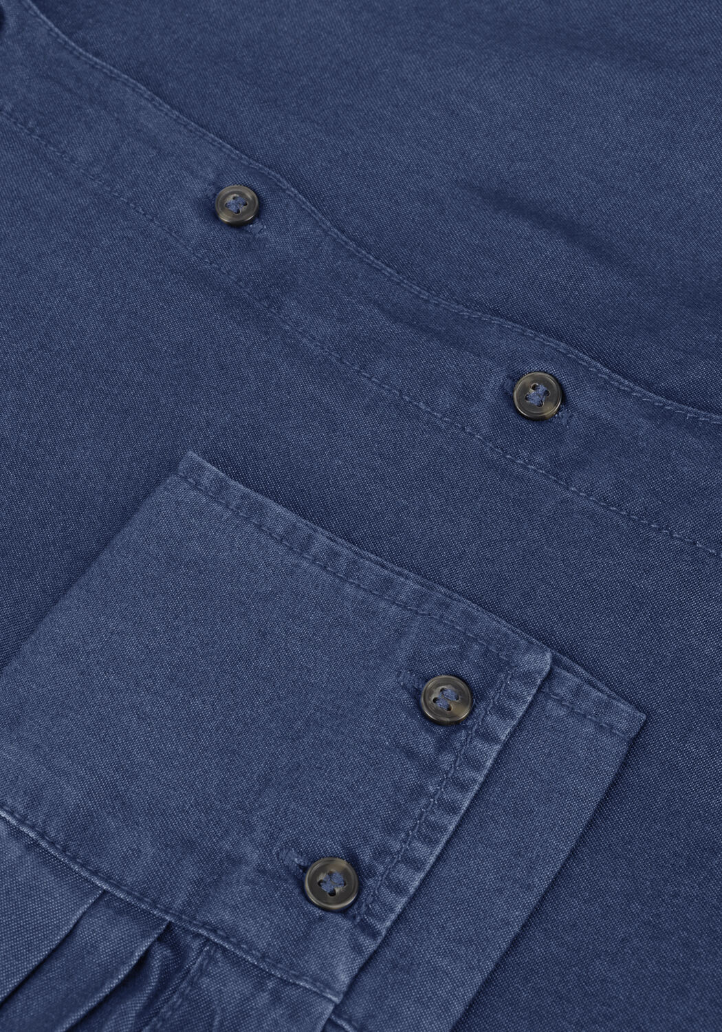 Donkerblauwe SELECTED WOMEN Blouses SLFJANNA LS RELAXED CHAMBRAY SHIRT - large