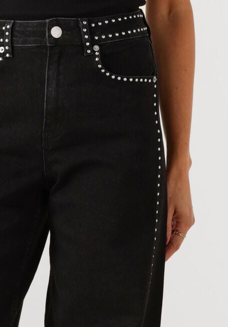 Donkergrijze Y.A.S. Wide jeans YASNOELLE HMW STUDDED JEANS - large