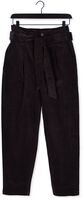 Zwarte SCOTCH & SODA Pantalon DAISY - HIGH RISE STRAIGHT LEG PAPERBAG TROUSERS