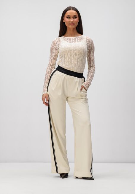 Creme CO'COUTURE Wijde broek AMINA SPLIT LL PANEL - large