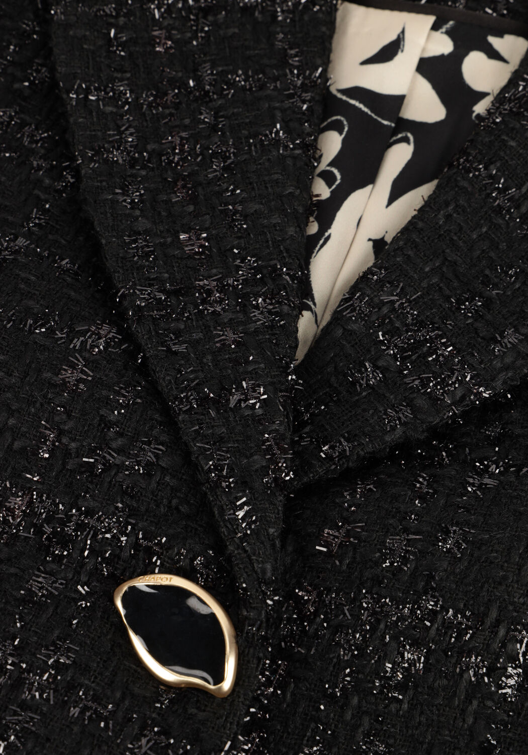 Zwarte FABIENNE CHAPOT Blazer CHER TWEED BLAZER - large