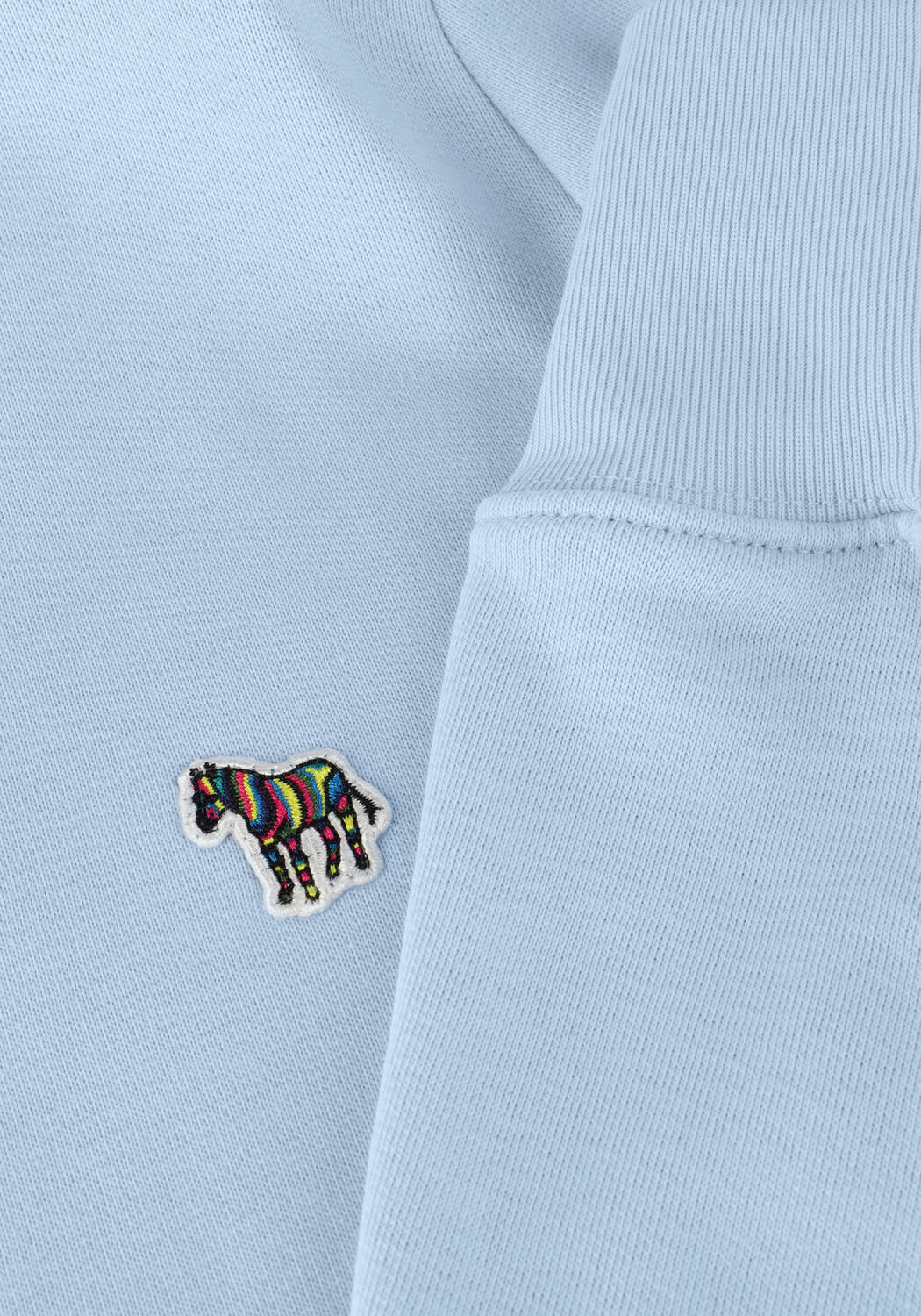 Lichtblauwe PS PAUL SMITH Sweater MENS REG FIT SWEATSHIRT ZEBRA - large