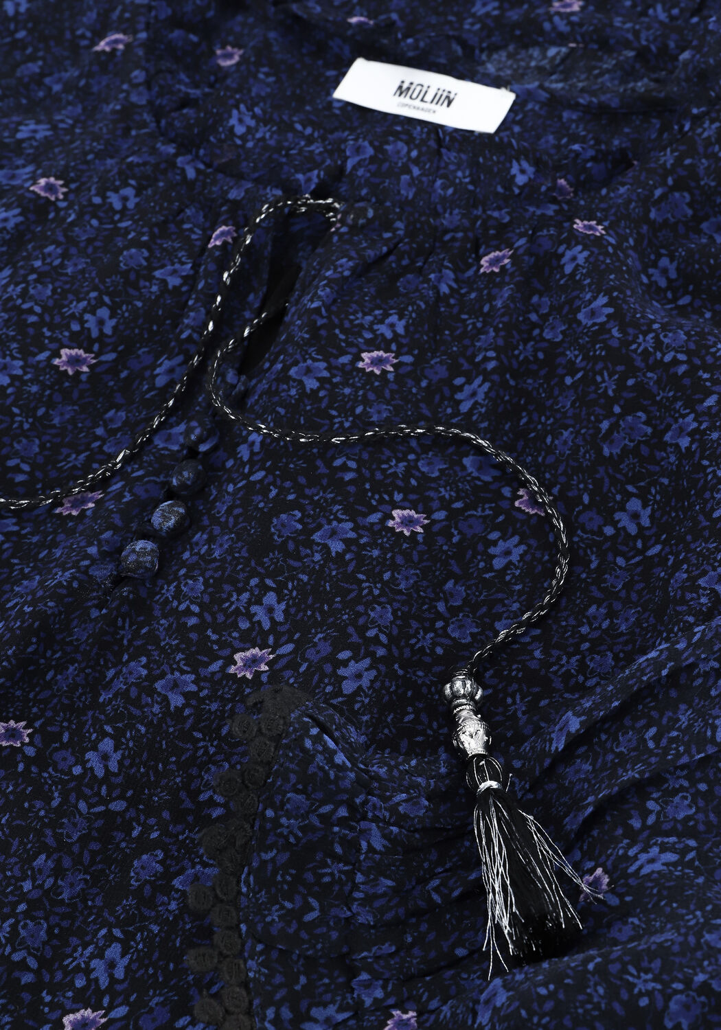 Blauwe MOLIIN Maxi jurk DINA - large