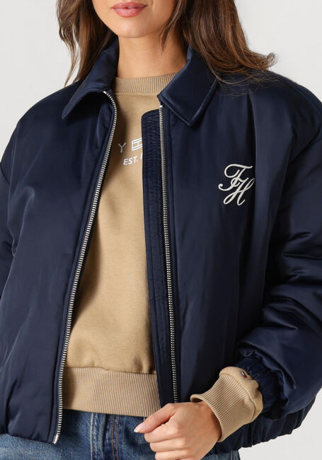 Donkerblauwe TOMMY HILFIGER Jack PADDED NYLON TH JACKET - large