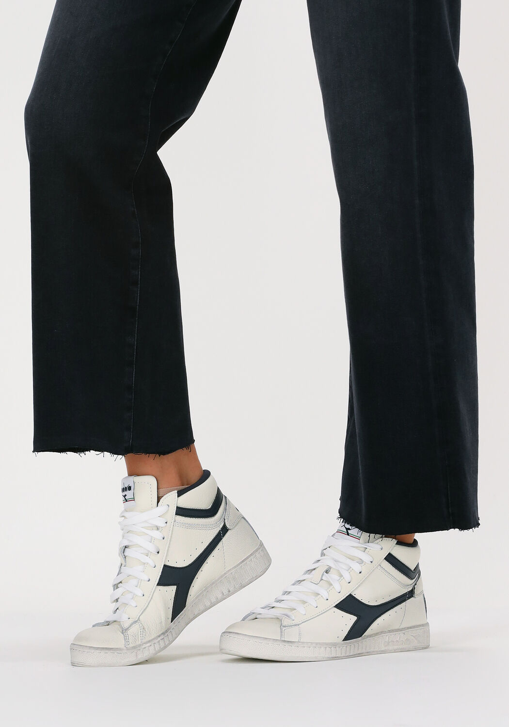 Witte DIADORA Hoge sneakers GAME L HIGH WAXED WN - large