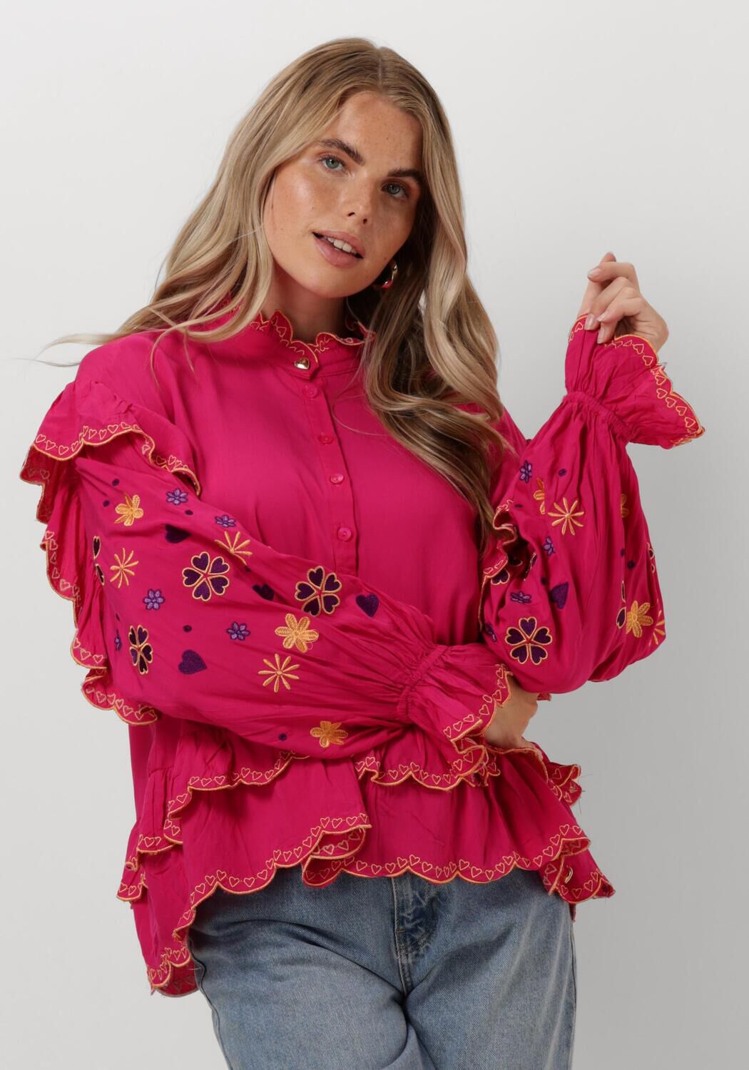 Harper & Yve Rode Joan-Ls Blouse Red Dames