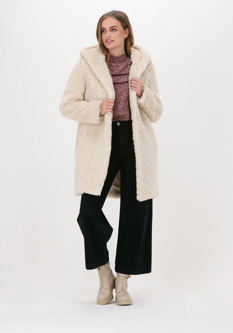 Ecru BEAUMONT Teddy jas TEDDY HOODED COAT - large