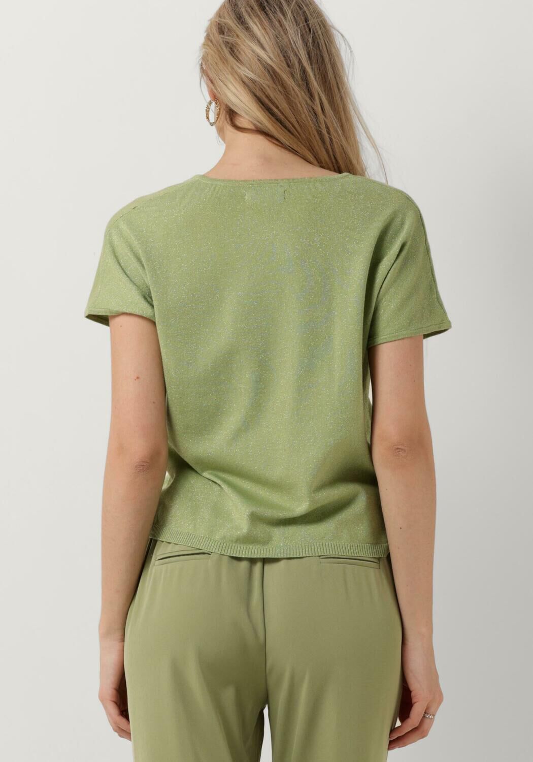 YDENCE Dames Tops & T-shirts Knitted Top Sammy Groen