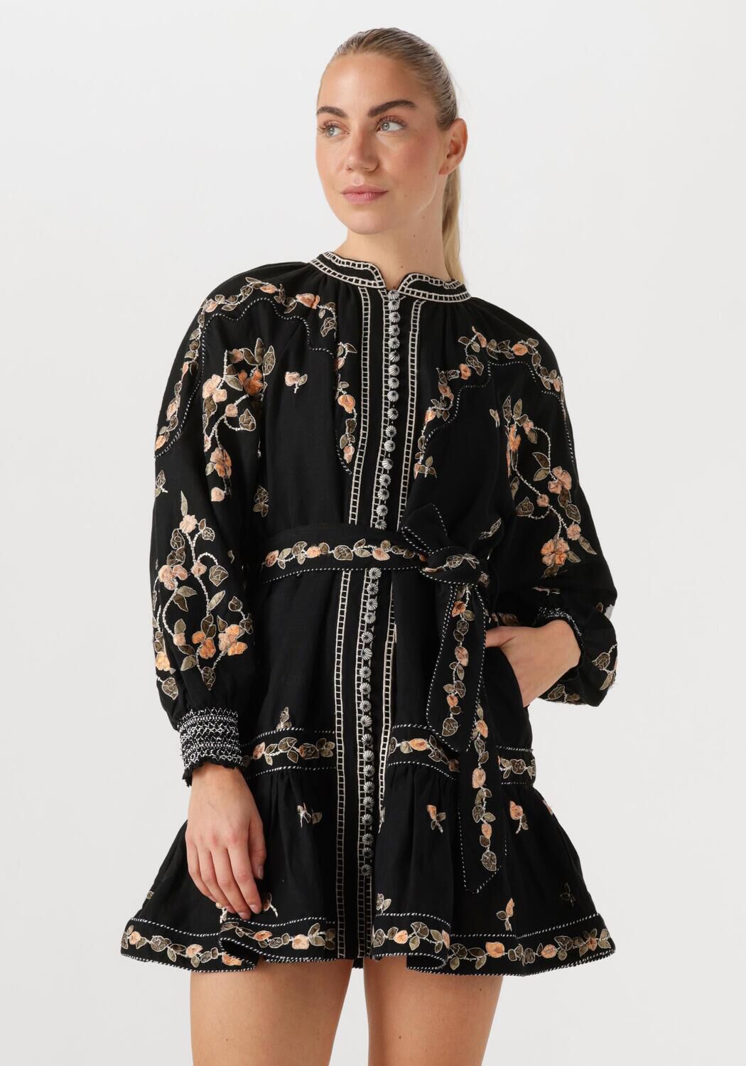 SCARLETT POPPIES Dames Jurken Fiucci Short Dress Zwart