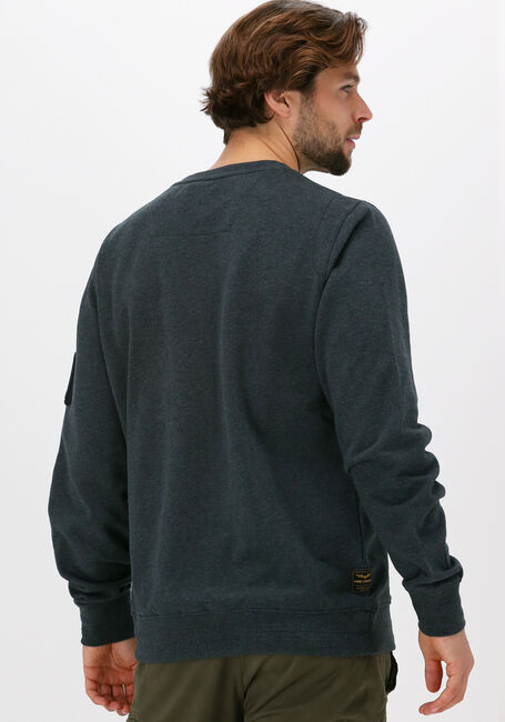 Grijze PME LEGEND Sweater LONG SLEEVE R-NECK BRUSHED SWE - large