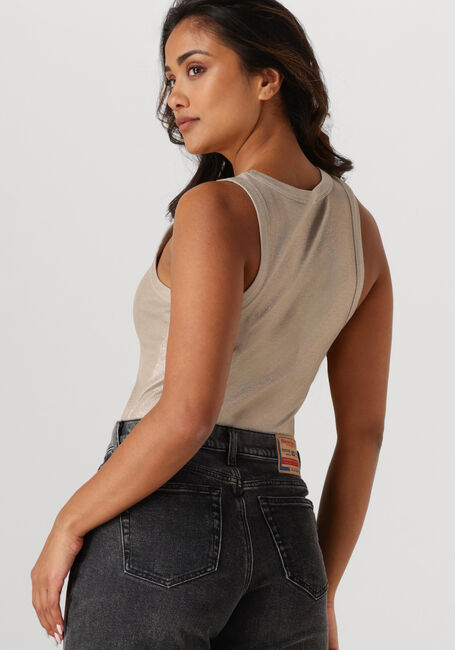 Beige SUMMUM T-shirt RIB TANKTOP COTTON RIB - large