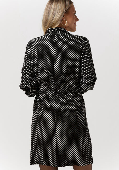 Zwarte VANILIA Mini jurk DOTTED SHIRT DRESS - large