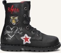 Zwarte SHOESME Veterboots DE9W095 - medium