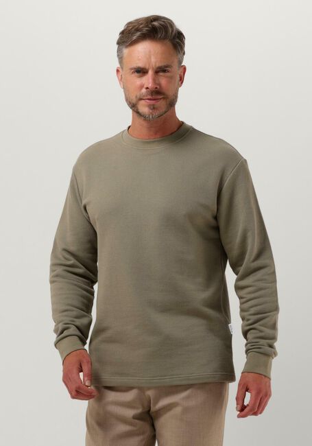 Olijf SELECTED HOMME Trui SLHDIMMY CREW NECK SWEAT W - large