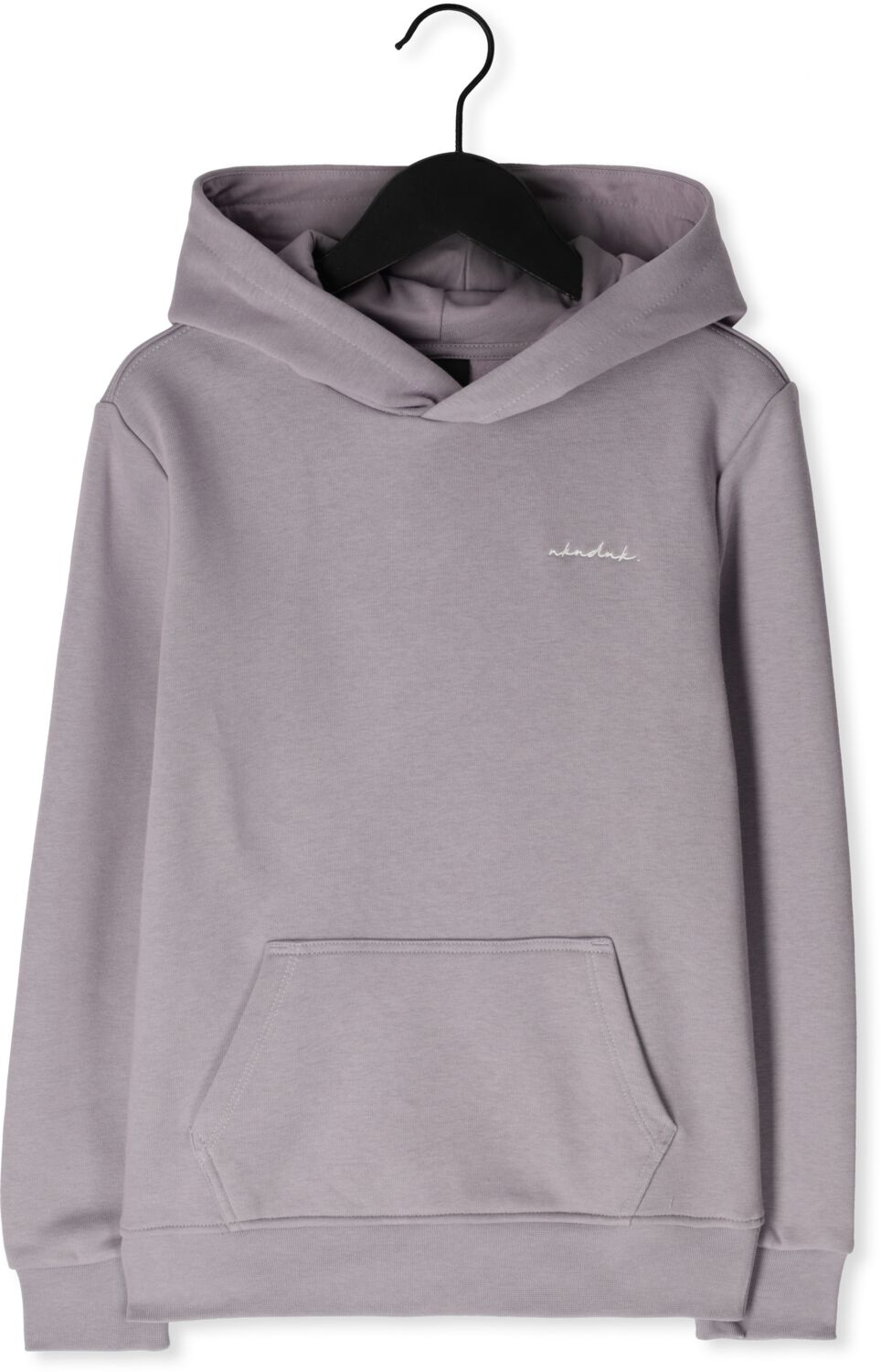 NIK&NIK hoodie Base Logo vergrijsd lila Sweater Paars Effen 164