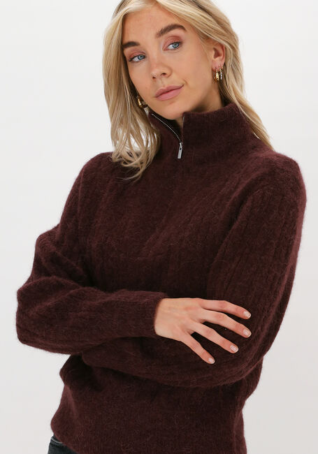 Bordeaux GESTUZ Coltrui ALPHA GZ R ZIPPER PULLOVER - large