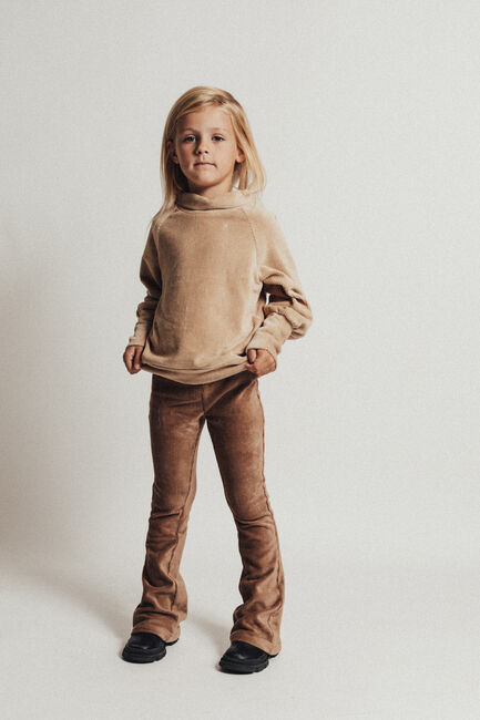 Taupe BAJE STUDIO Flared broek YATE Taupe BAJE STUDIO Flared broek YATE - large