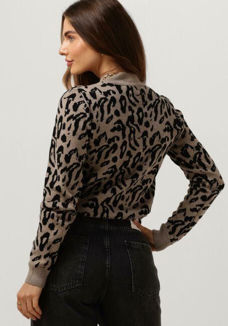 Bruine OBJECT Trui RAY L/S KNIT PULLOVER - large