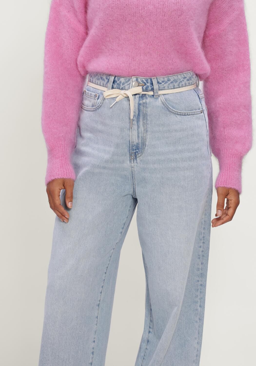 Lichtblauwe CATWALK JUNKIE Wijde broek BAGGY FIT JEANS - large