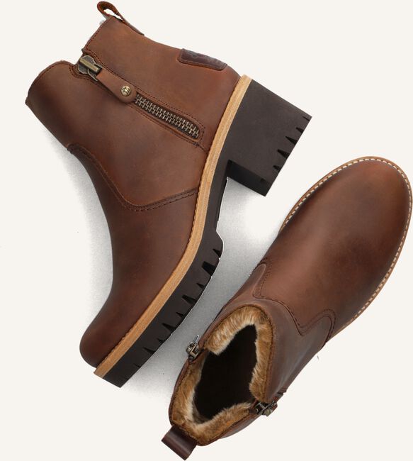 Bruine PANAMA JACK Enkellaarsjes PAULINE Bruine PANAMA JACK Enkellaarsjes PAULINE - large