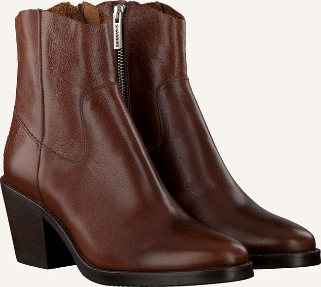 Cognac SHABBIES Enkellaarsjes 183020170 Cognac SHABBIES Enkellaarsjes 183020170 - large