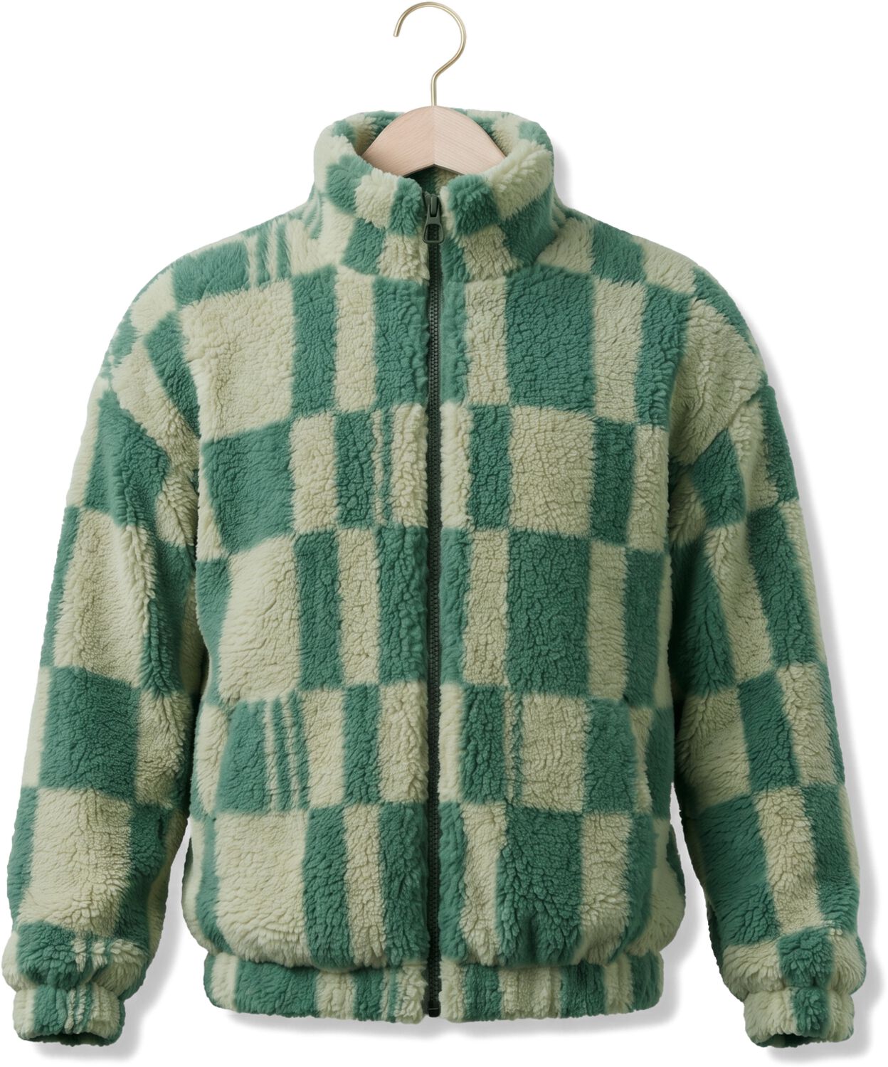 YOUR WISHES Jongens Jassen Blocks Teddy Jacket Groen