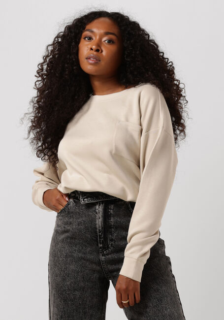 Beige MSCH COPENHAGEN Sweater BIANNA IMA Q SWEATSHIRT - large