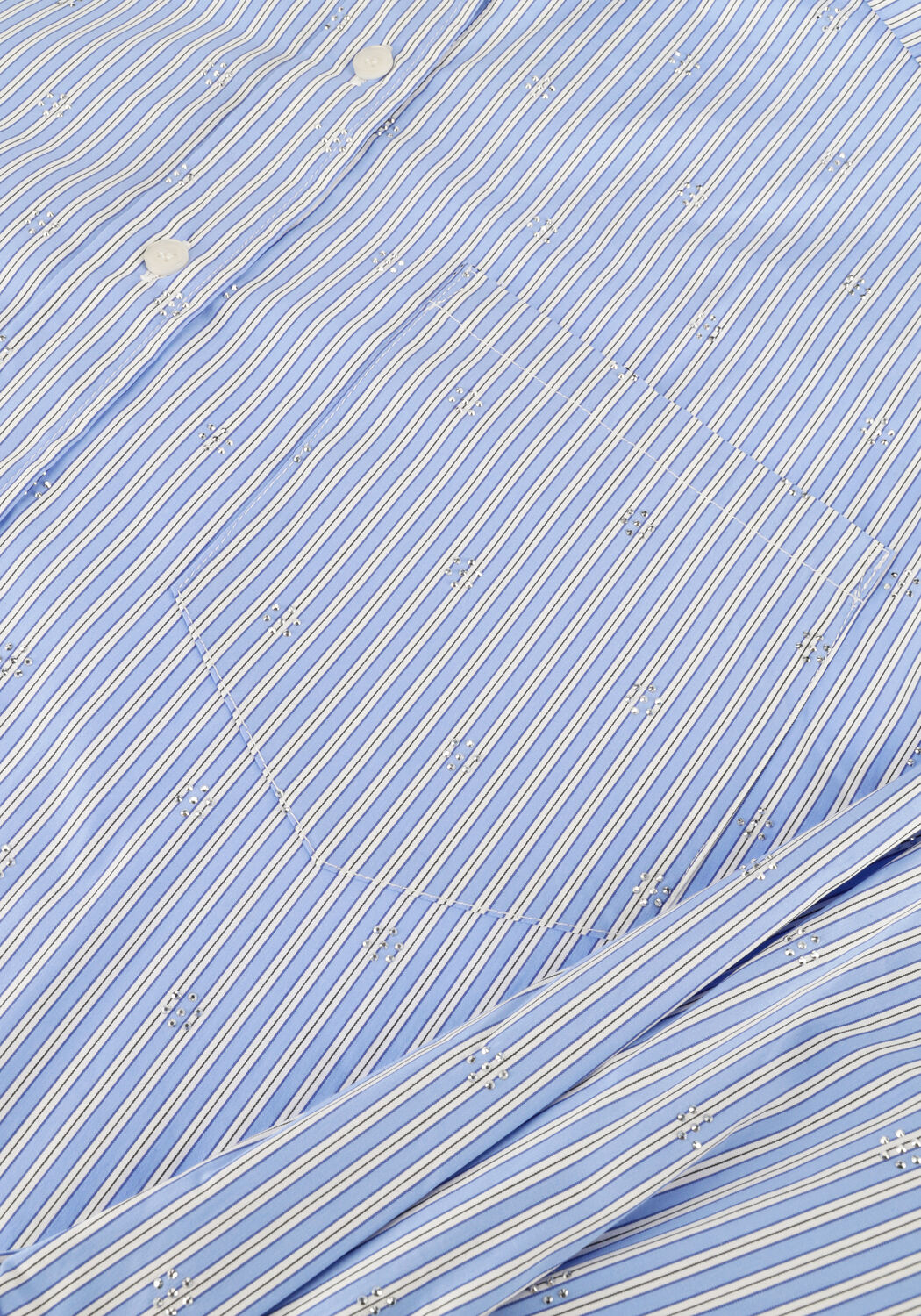 Donkerblauwe NEO NOIR Blouses DALMA DECORATION SHIRT - large