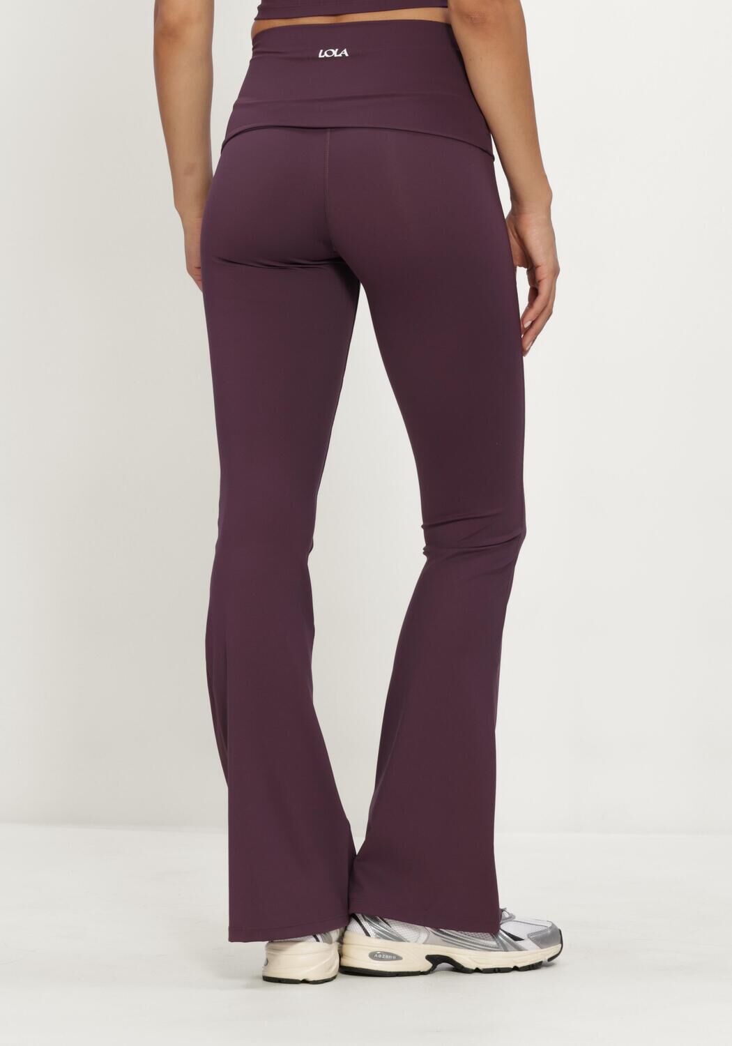 Bordeaux THE LOLA CLUB Legging BRUNA FLARED LEGGING - large