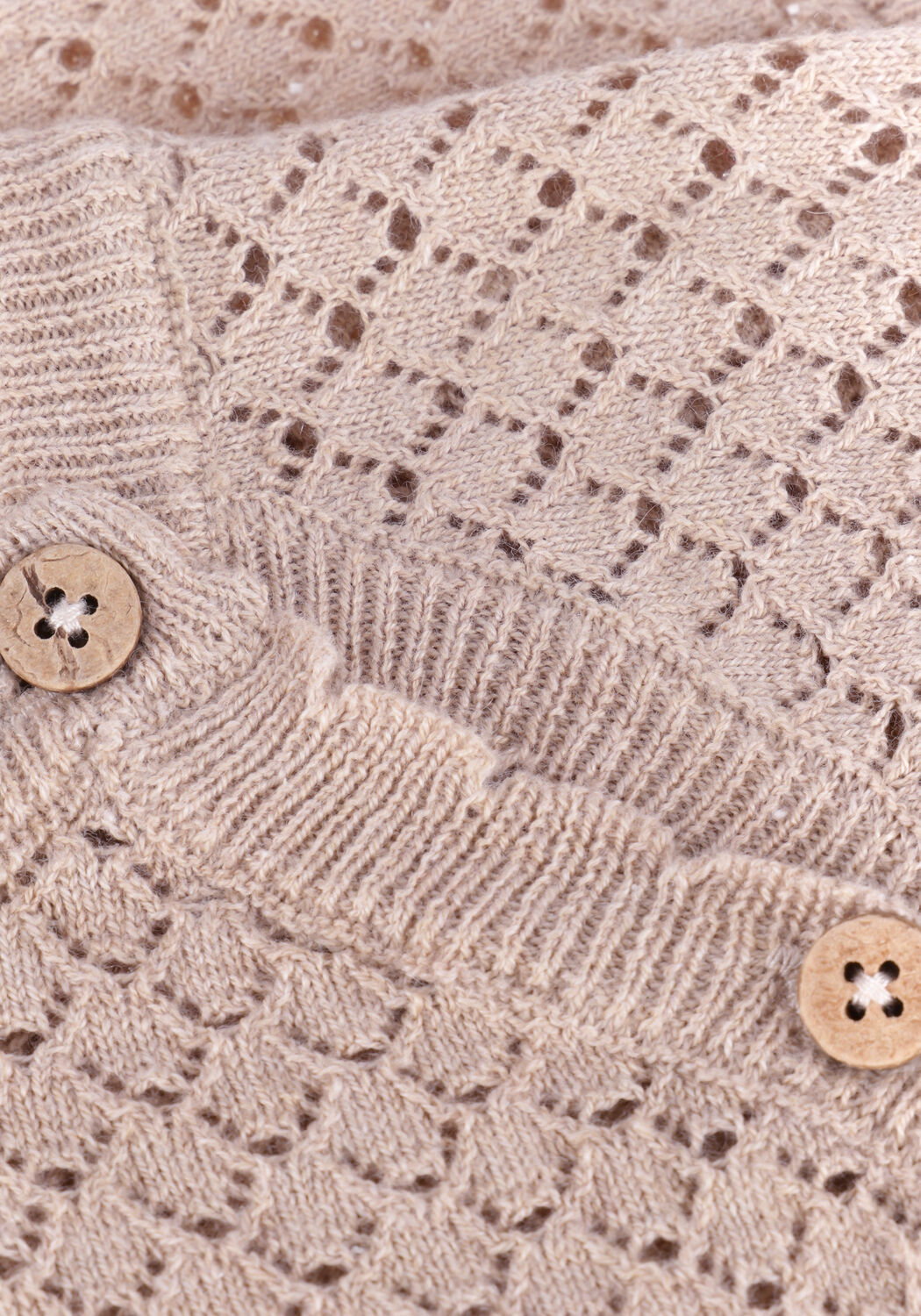 Beige LIL' ATELIER Trui NBFLEAF LS WRAP KNIT - large