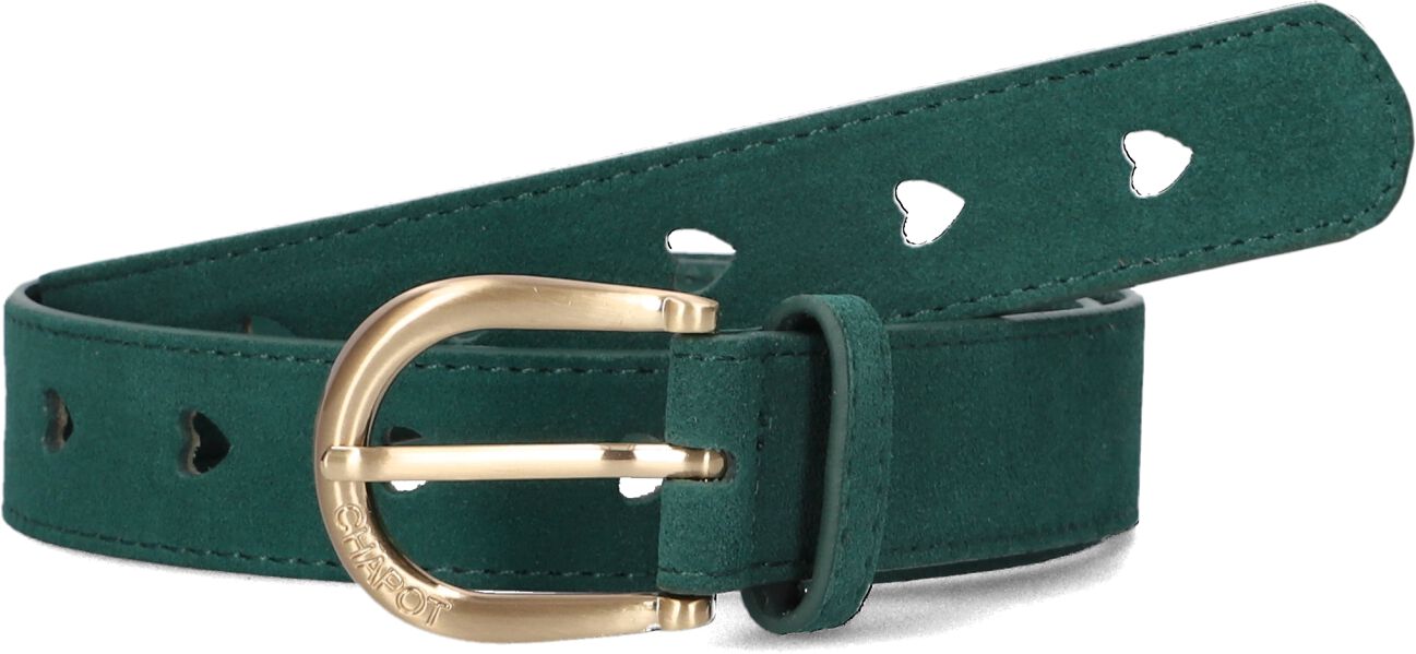 FABIENNE CHAPOT Dames Riemen Cut It Out Heart Belt Donkergroen