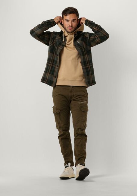 Khaki LYLE & SCOTT Truien/vesten PULLOVER HOODIE Khaki LYLE & SCOTT Truien/vesten PULLOVER HOODIE - large