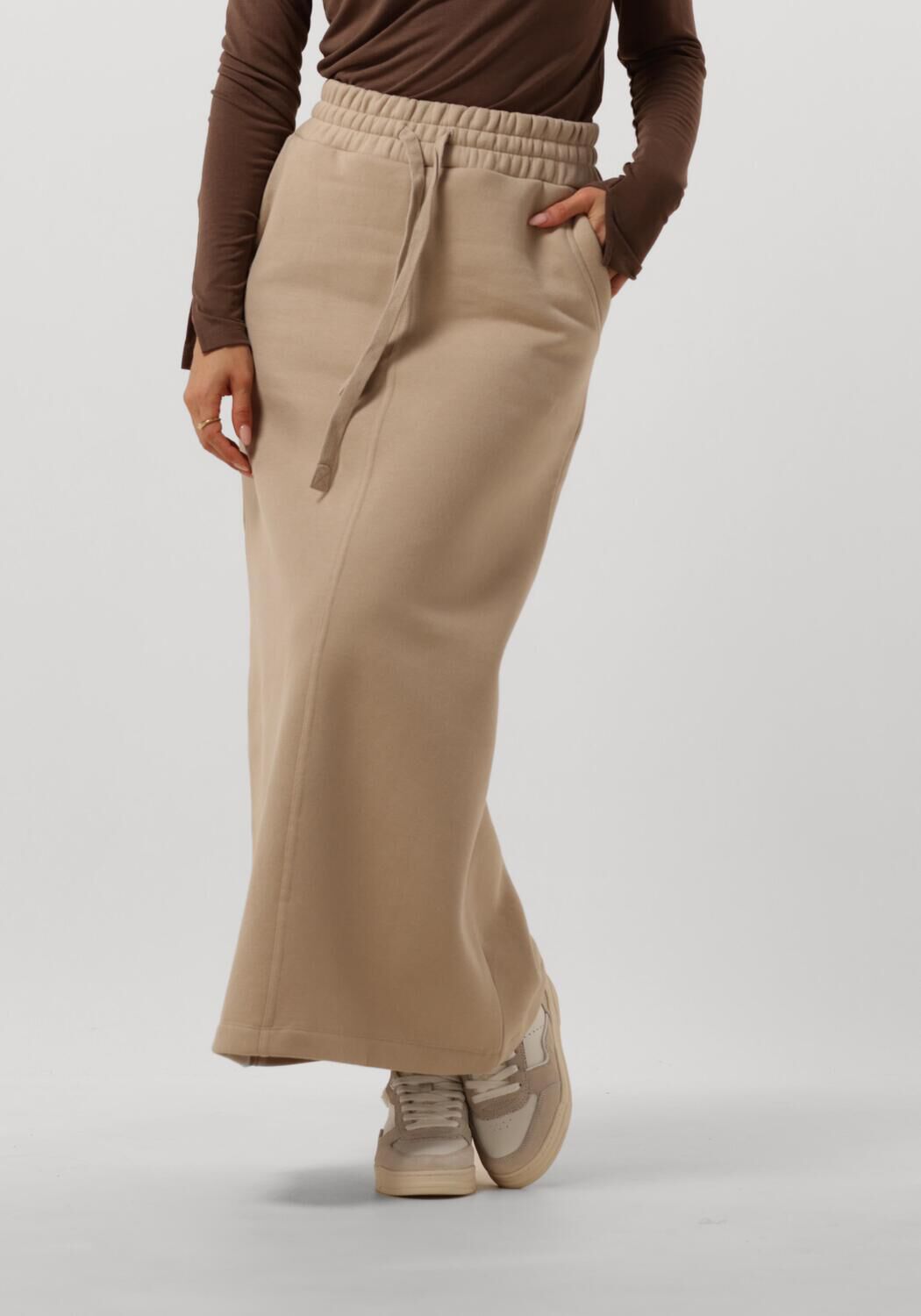Moscow Elegante Maxi Rok in Camel Brown Dames