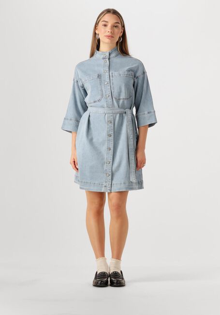 Lichtblauwe MY ESSENTIAL WARDROBE Mini jurk LARAMW 115 DRESS - large