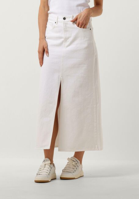 Witte CO'COUTURE  VIKA SLIT DENIM SKIRT - large