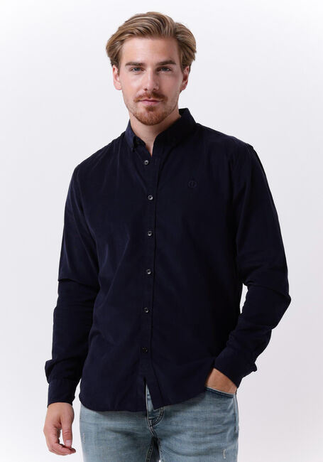 Donkerblauwe DSTREZZED Casual overhemd BUTTON DOWN SHIRT BABYCORD - large