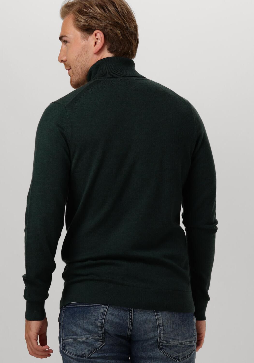 CALVIN KLEIN Heren Truien & Vesten Merino Turtle Neck Donkergroen
