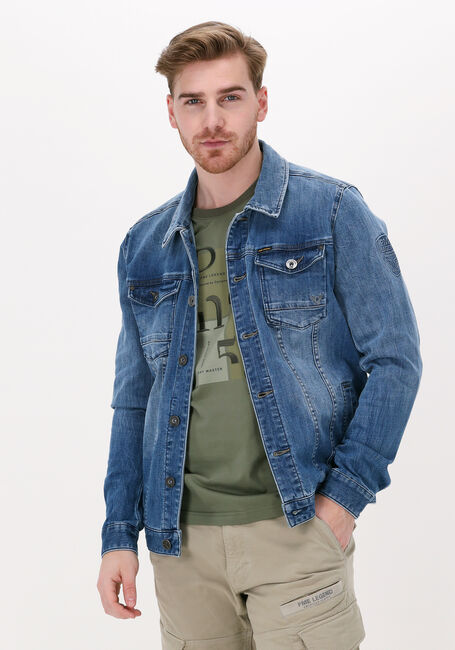Blauwe PME LEGEND Spijkerjas DENIM JACKET FRESH BLUE STONE - large