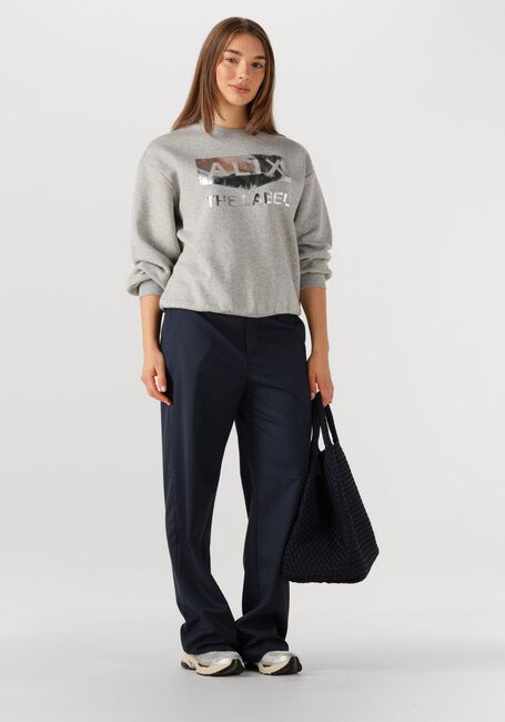 Grijze ALIX THE LABEL Trui FOIL LOGO SWEATER - large