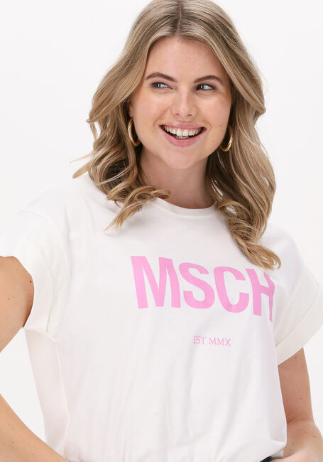 Ecru MSCH COPENHAGEN T-shirt ALVA ORGANIC MSCH STD TEE - large