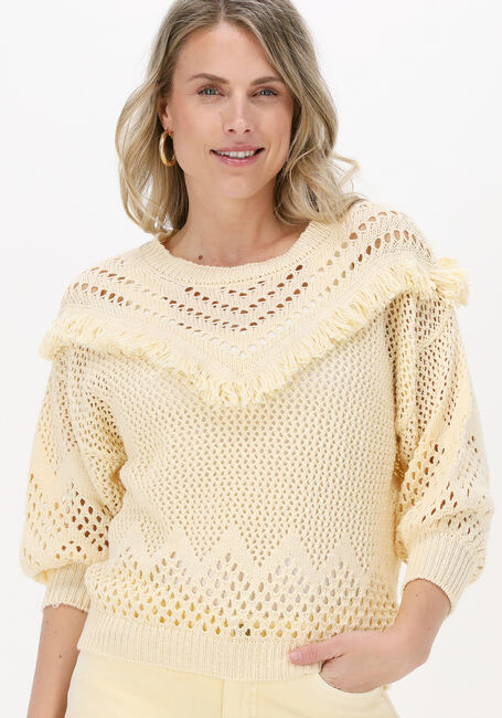 Gele SUMMUM Trui FRINGE SWEATER COTTON ACRYLIC  - large