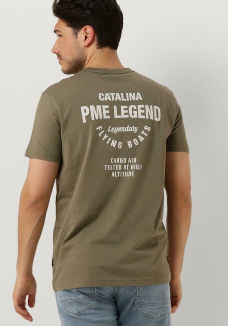 Groene PME LEGEND T-shirt SHORT SLEEVE R-NECK PLAY SINGLE JERSEY - large