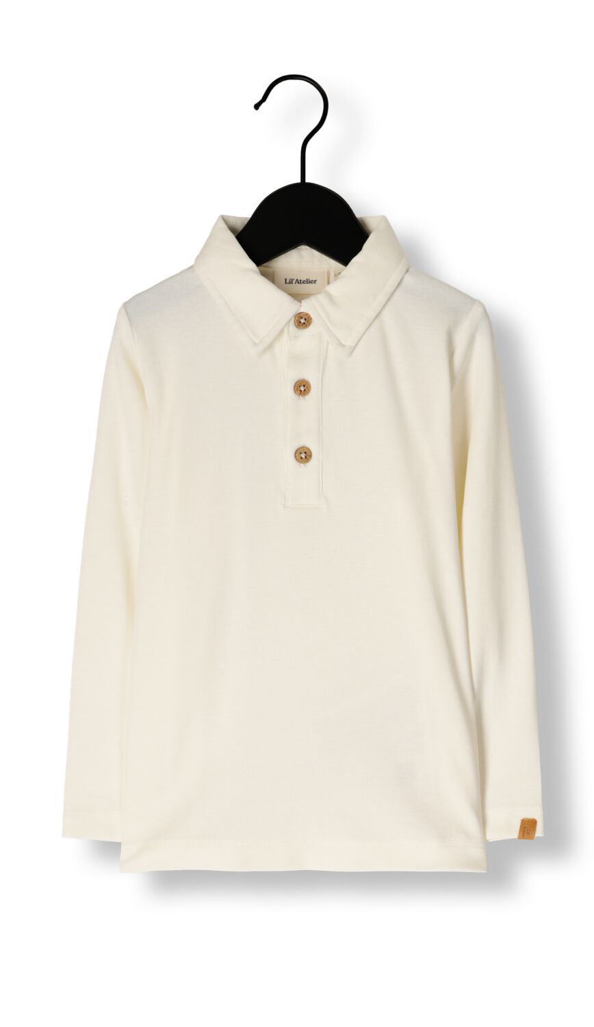 LIL' ATELIER Jongens Polo's & T-shirts Nmmfundo Ls Slim Top Lil Ecru
