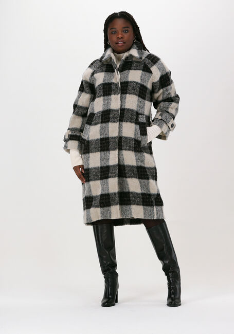 Beige CO'COUTURE Mantel ESME OVERSIZE CHECK COAT - large
